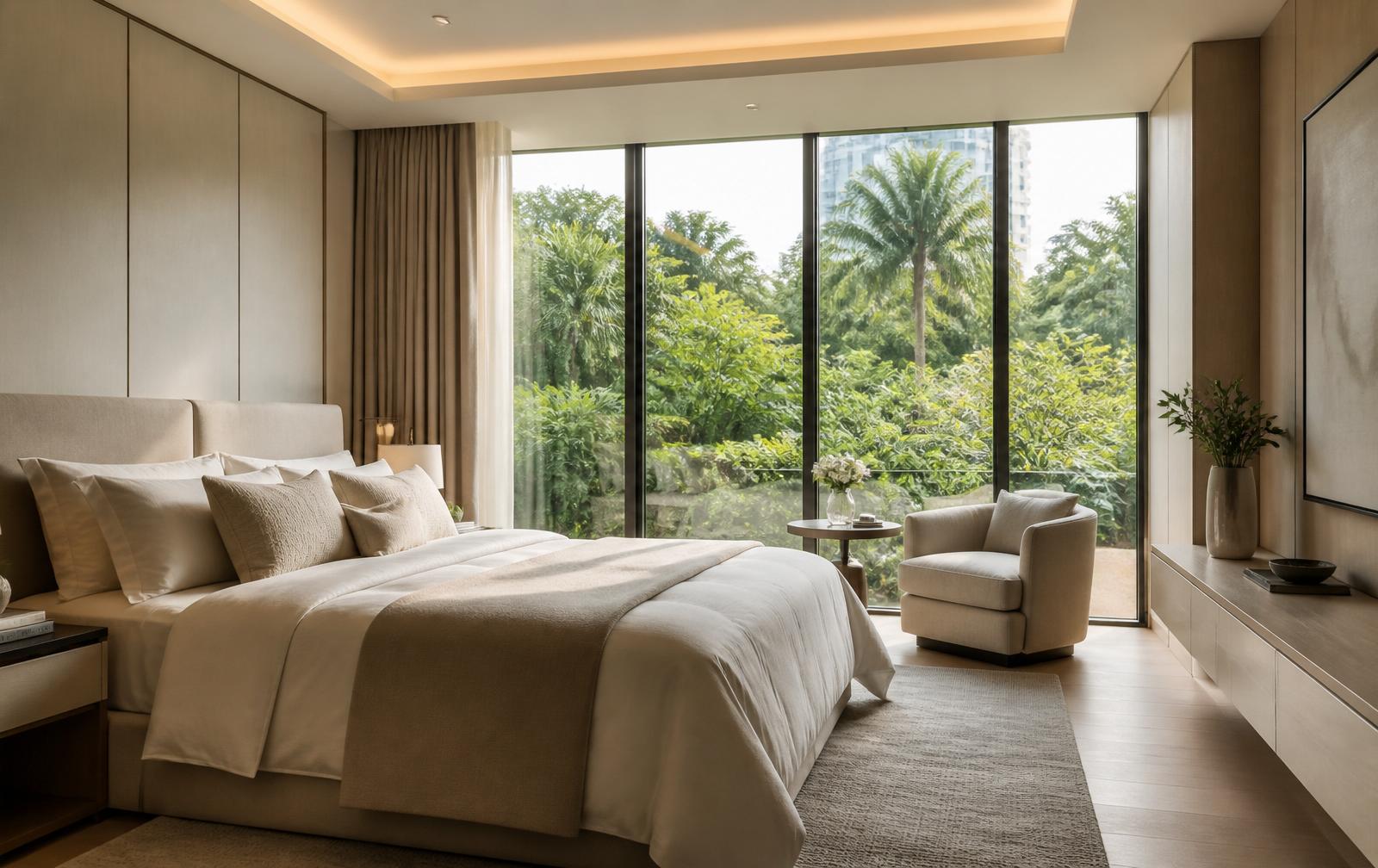 Master bedroom interior at Thomson Reserve